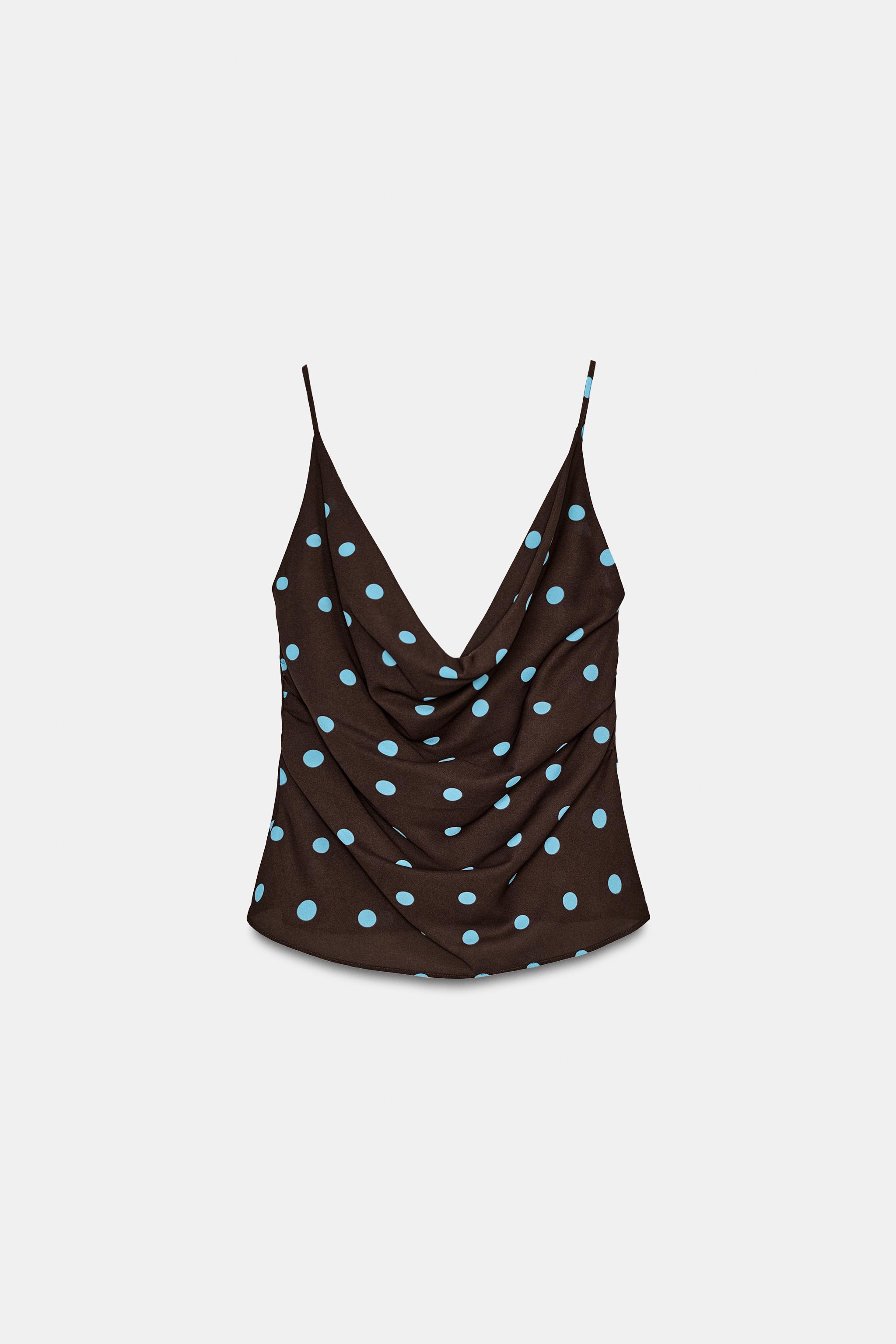 TOP FLUIDE À POIS